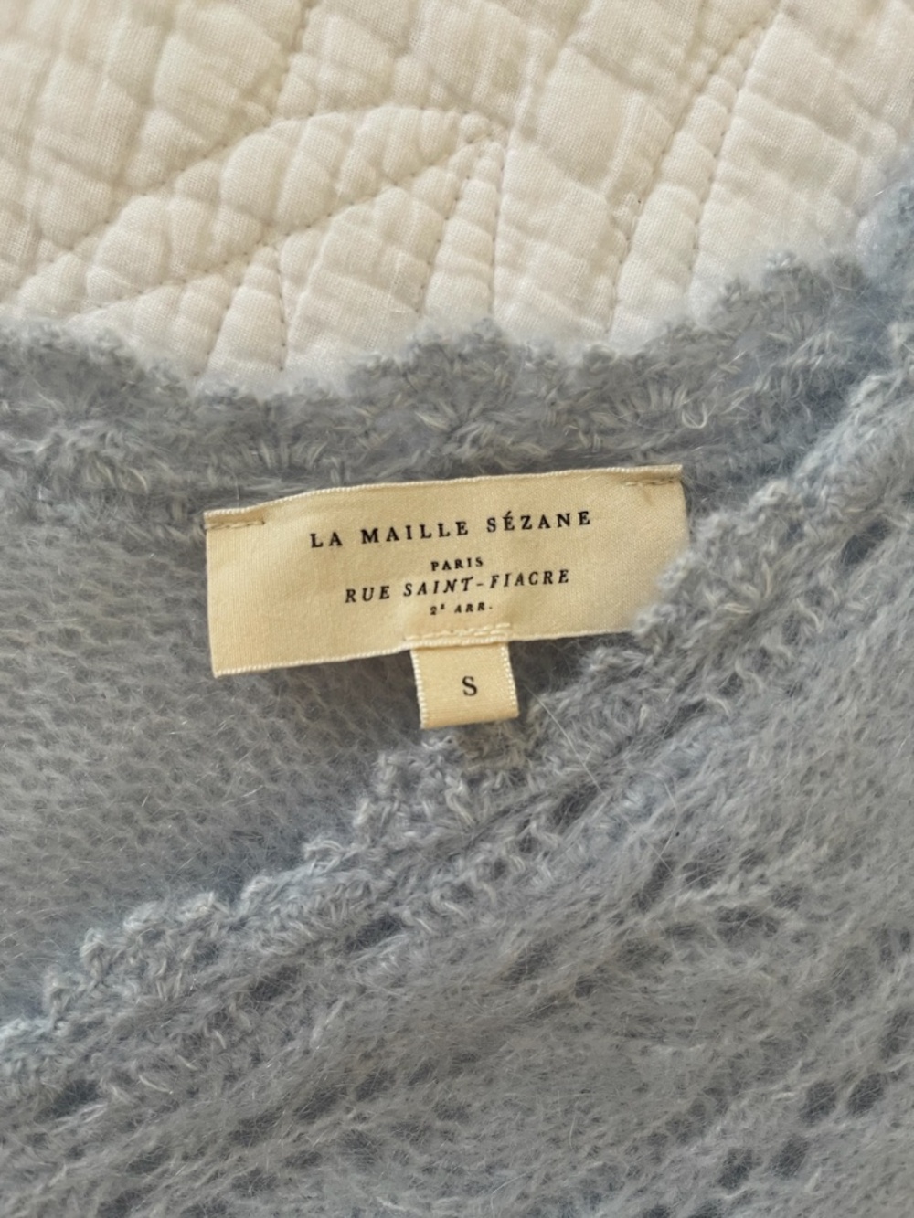 Sézane Angelo Cardigan in Blue Size S Like New - Picture 7 of 9